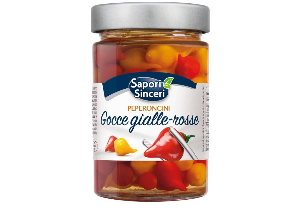 Sweet and sour Yellow and Red Pepper drops